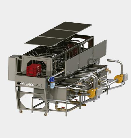 Lavadora de caixas industriais 